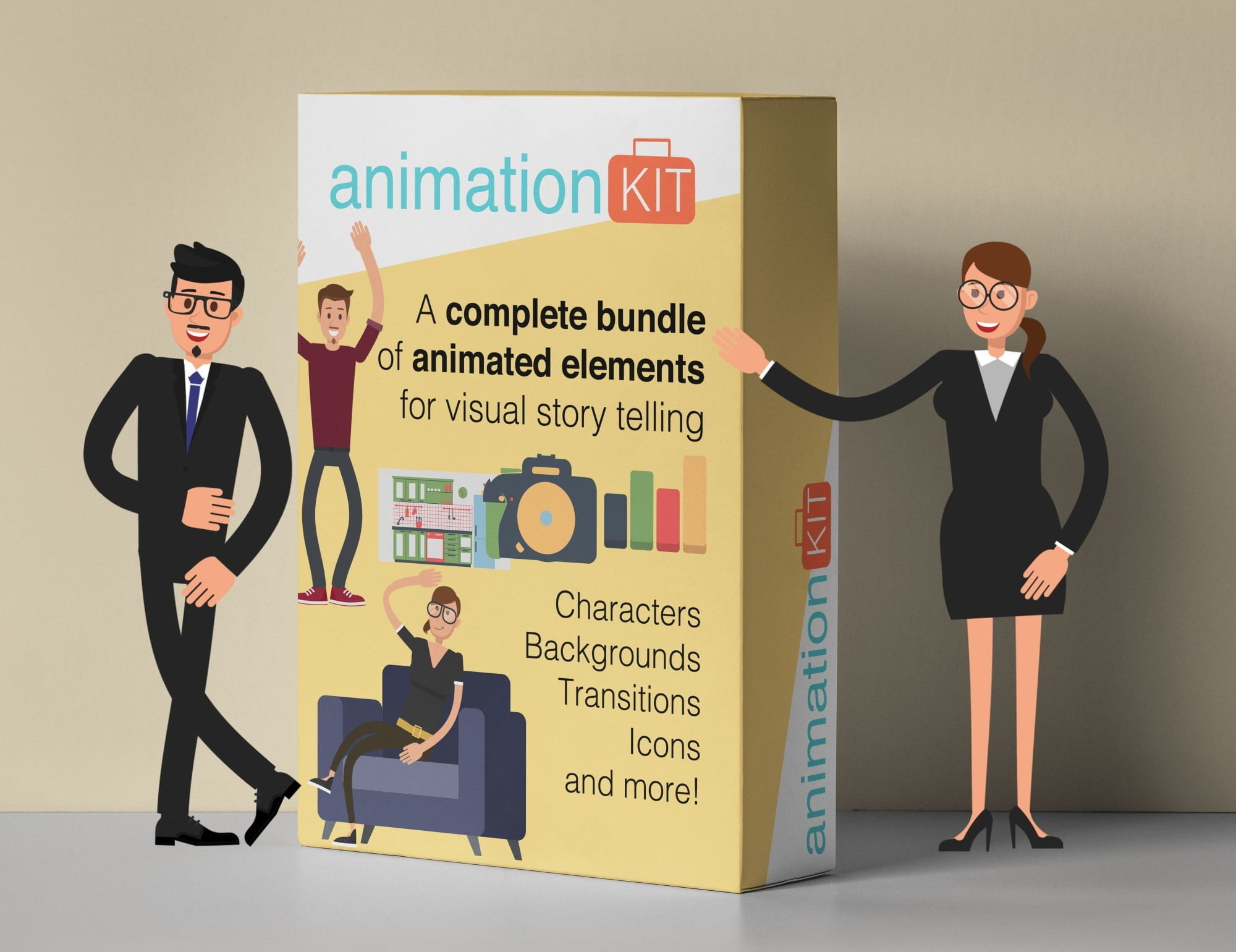 Better animations. Animator Kit. Bundle with animation.