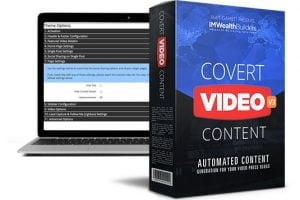 Covert Video Press V3 Review: Transform your blogs into profitable viral videos in minutes