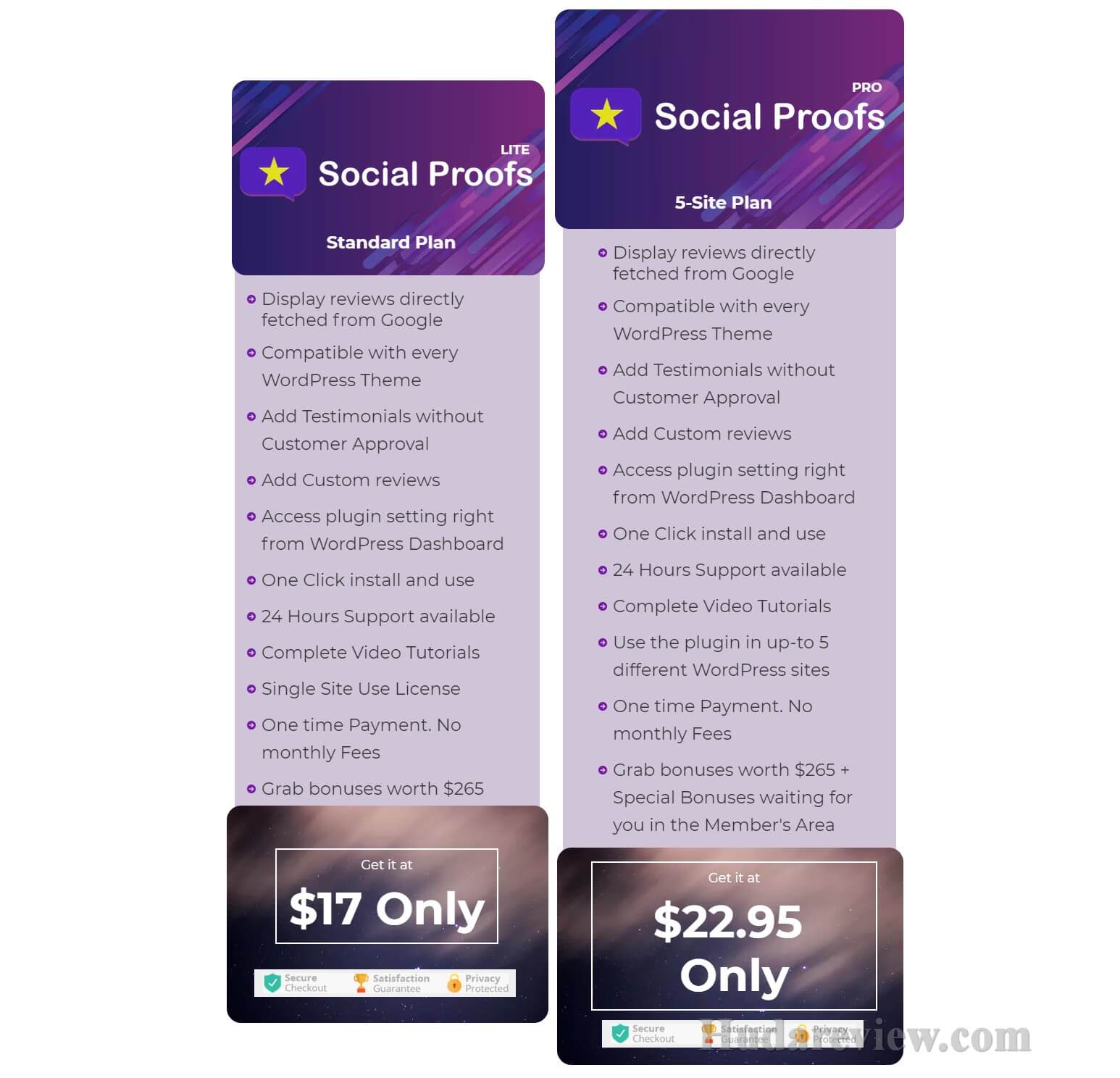 Social-Proofs-Review-Price