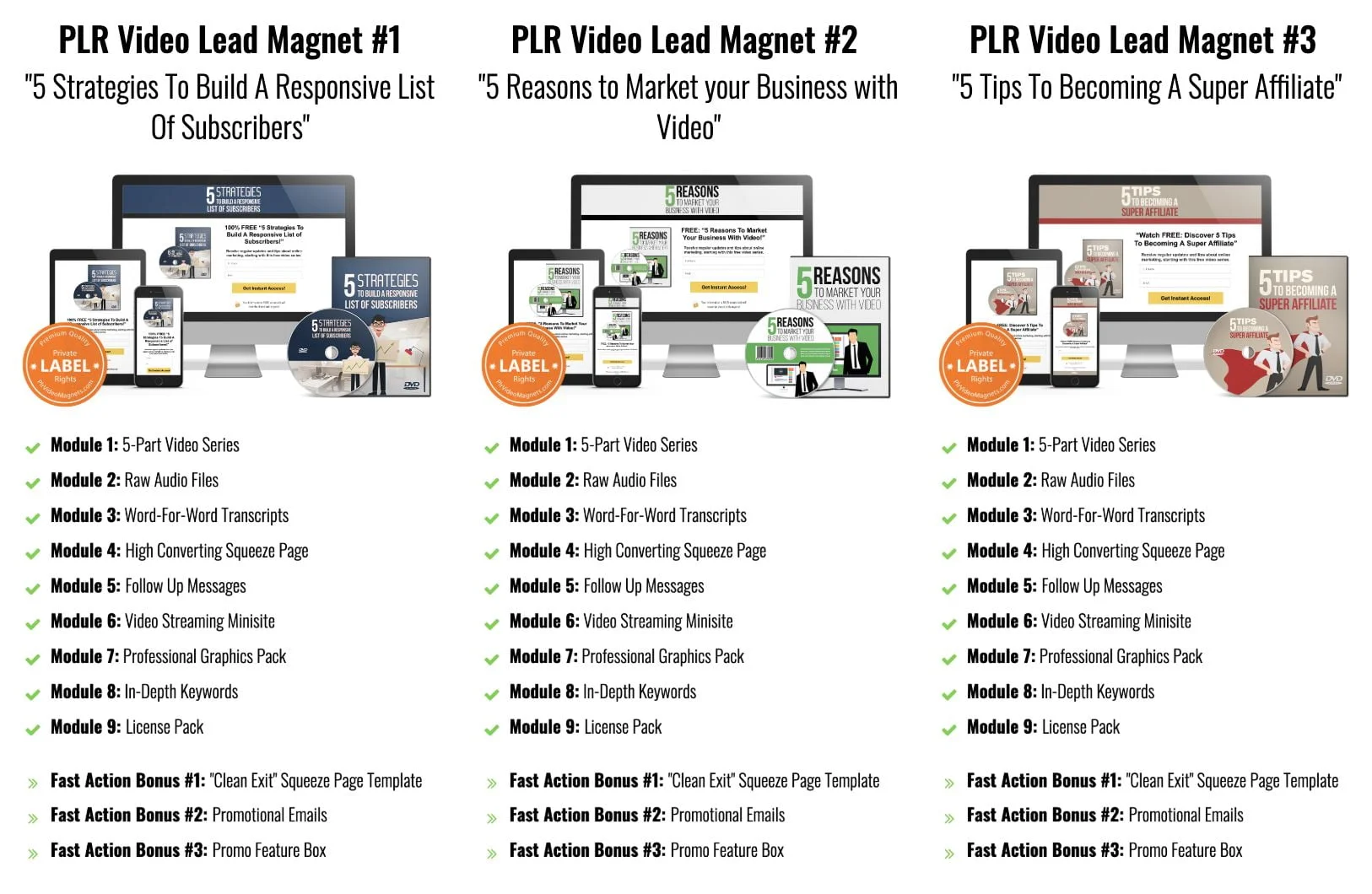 VIDEO LEAD MAGNET PACKAGE REVIEW - UPSELLS