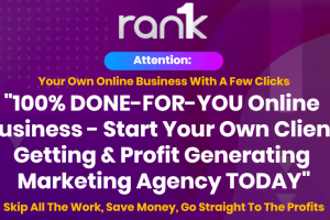 Rank 1 Agency Review: Launch Your Six Figure Agency In Just 3 Minutes Rank 1 Agency Review: Launch Your Six Figure Agency In Just 3 Minutes
