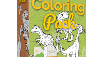 [PLR] Dino Coloring Pack Review- One Of The Largest Children Coloring Pack