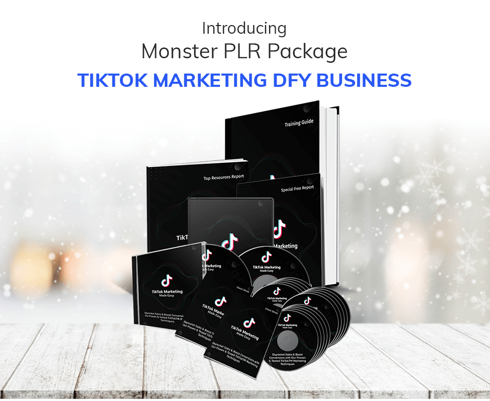 TikTok Marketing DFY Business PLR Review & Bonus