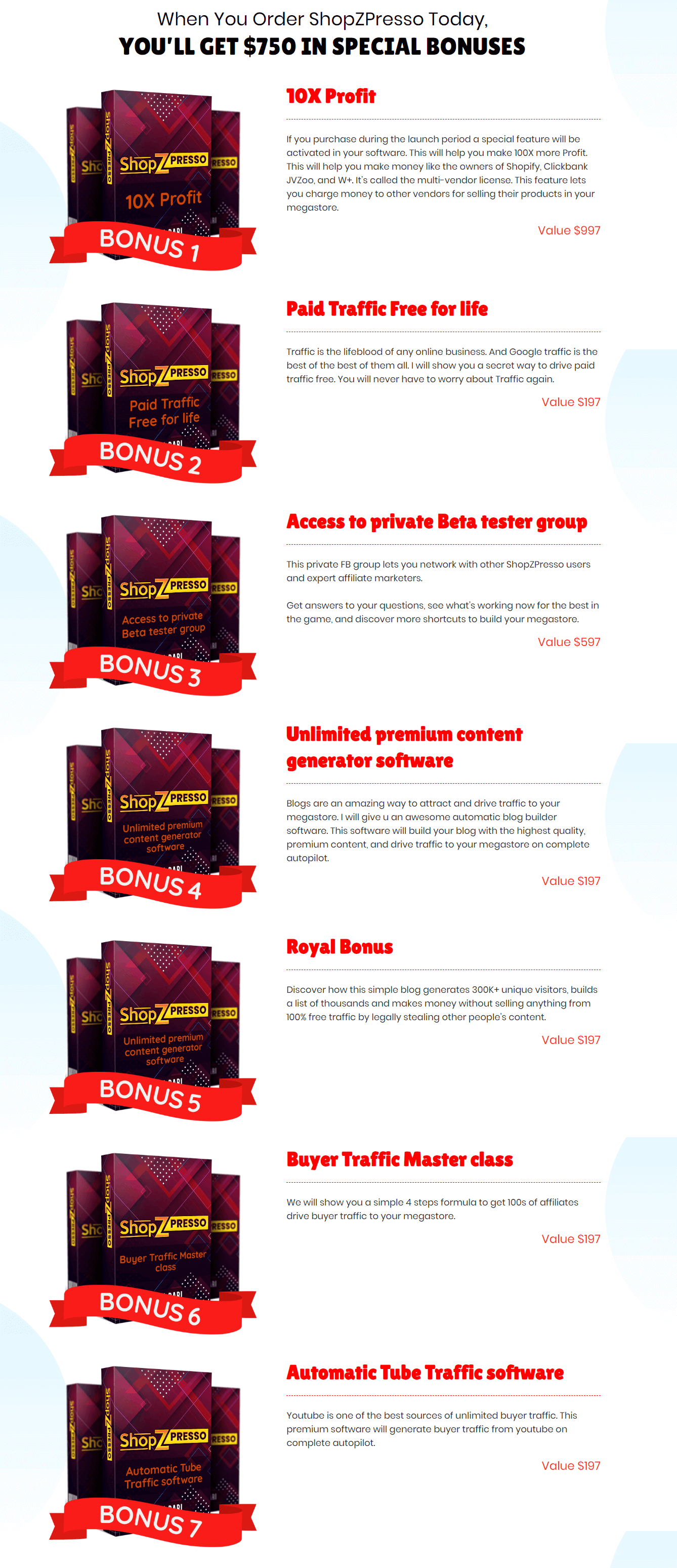 ShopZPresso-Bonuses