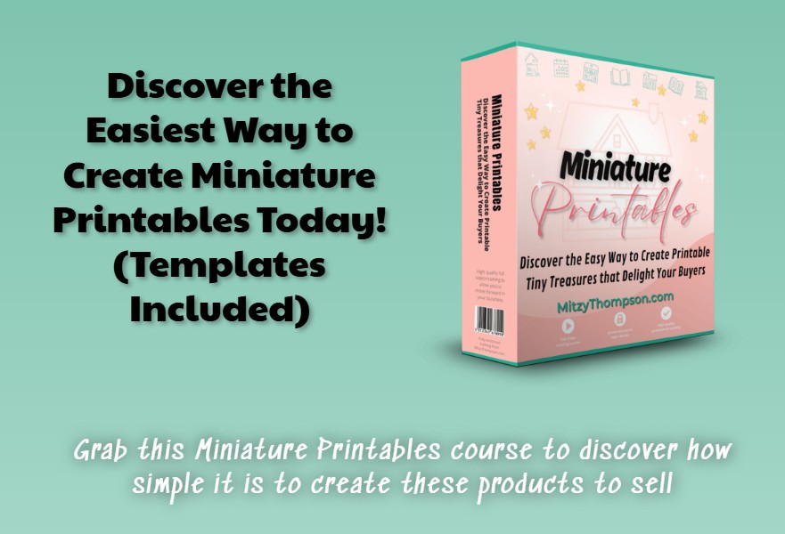 Miniature Printables Review - Bonuses for Printables niche included