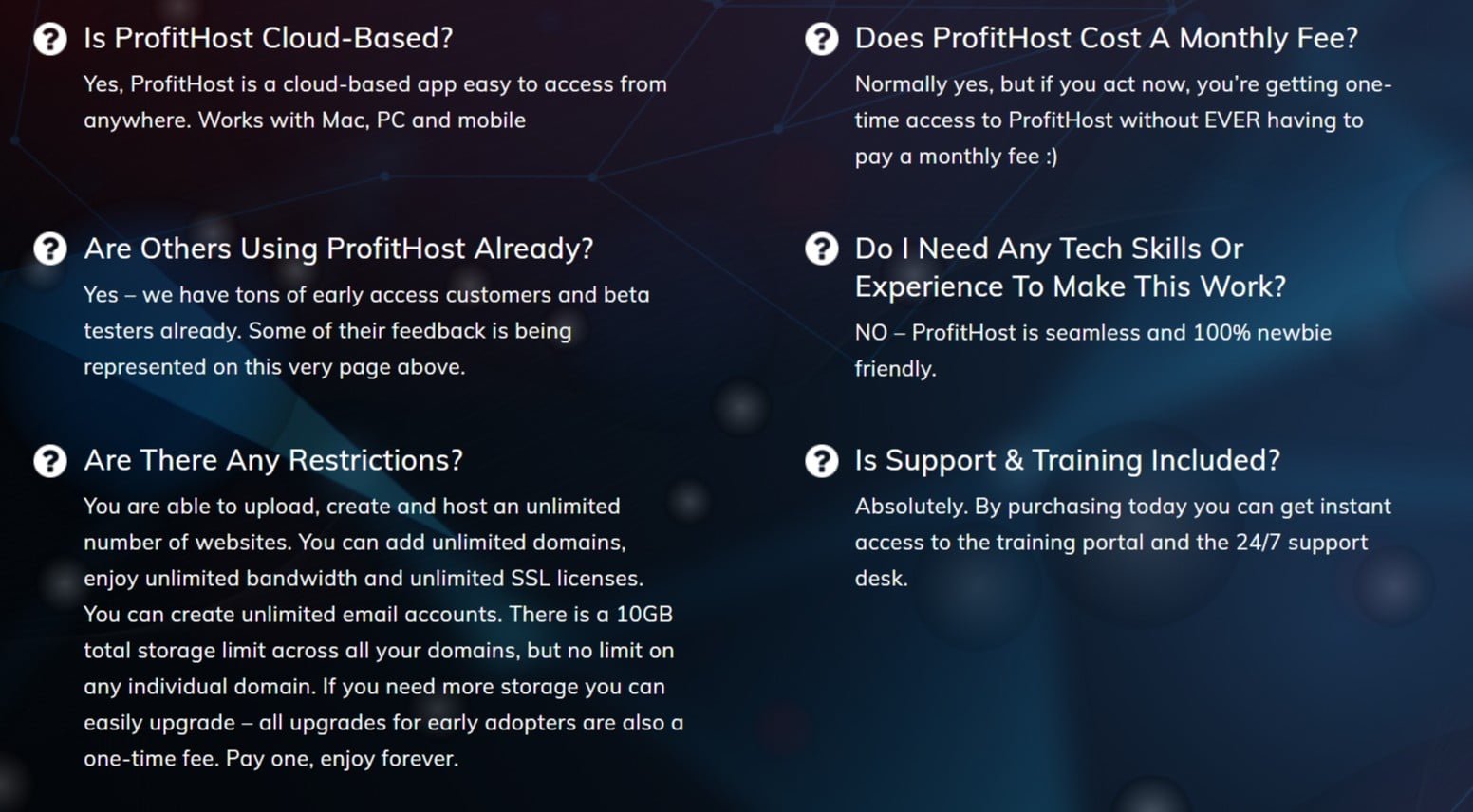 ProfitHost-faq