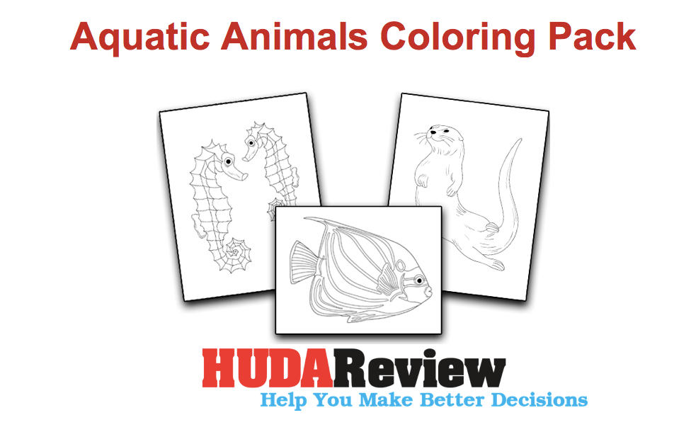 Aquatic-Animals-Coloring-Pack-Review