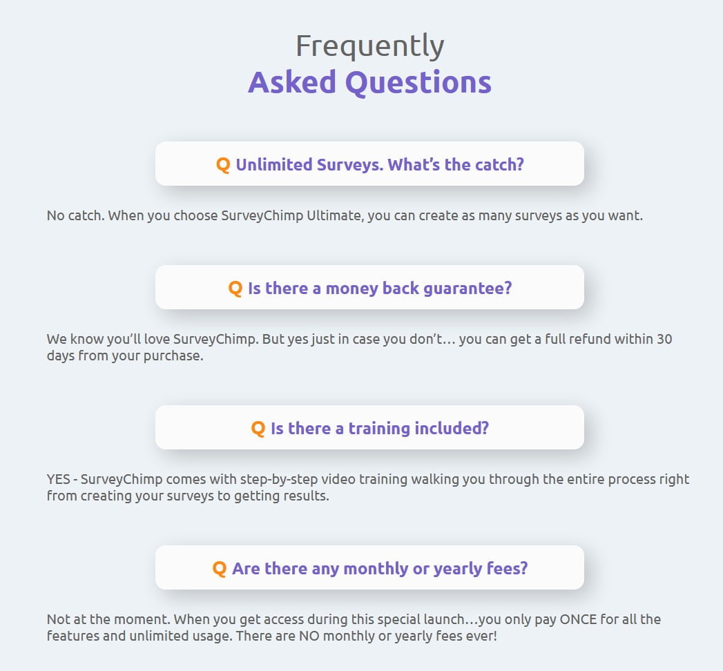 SurveyChimp-faq