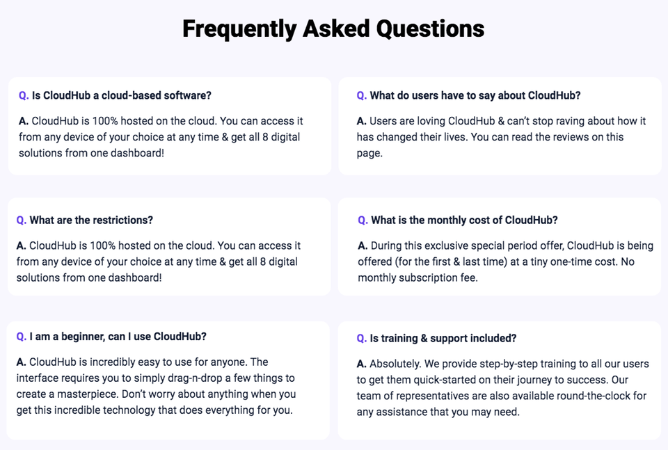 CloudHub-FAQ