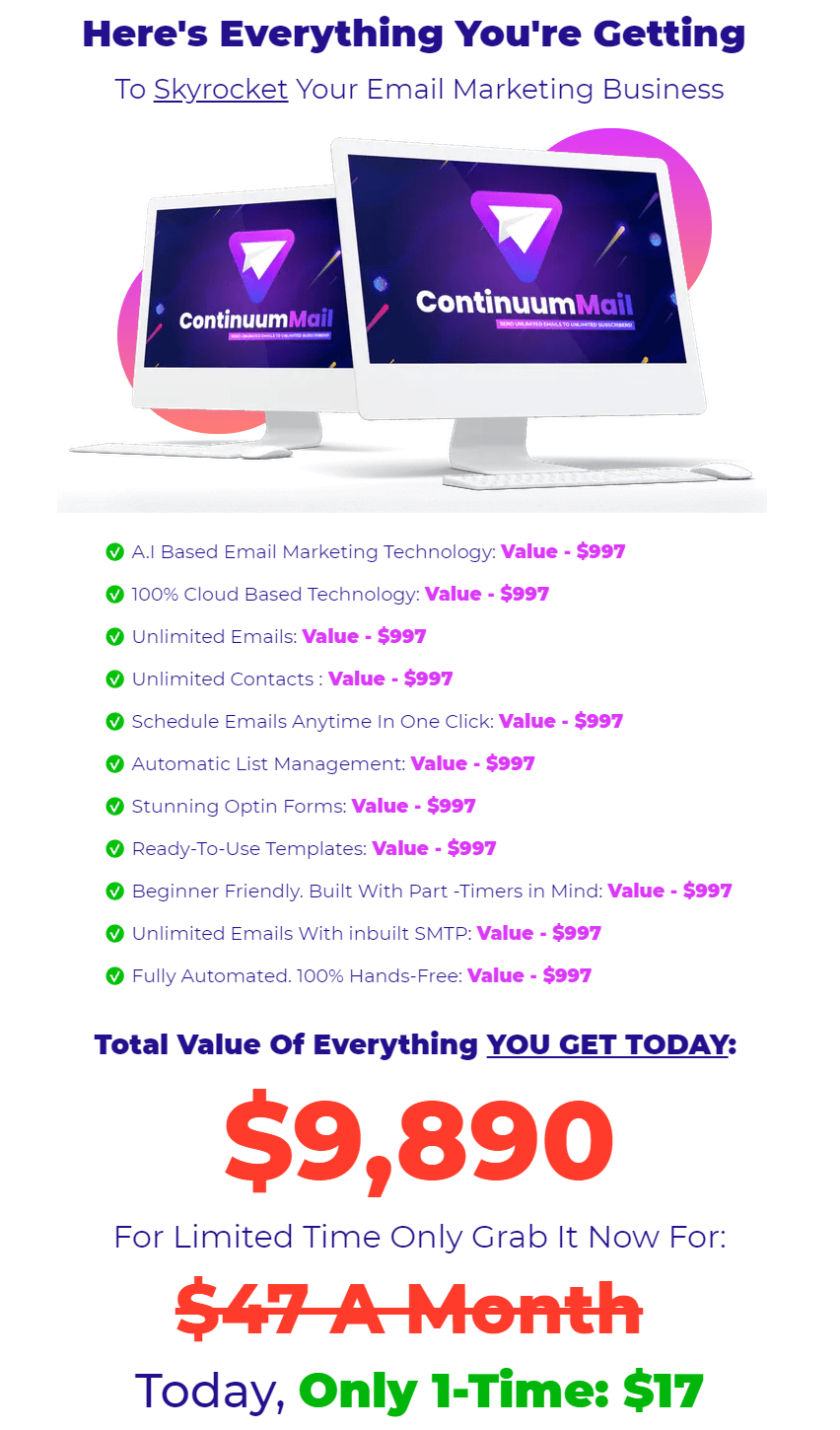 ContinuumMail-price