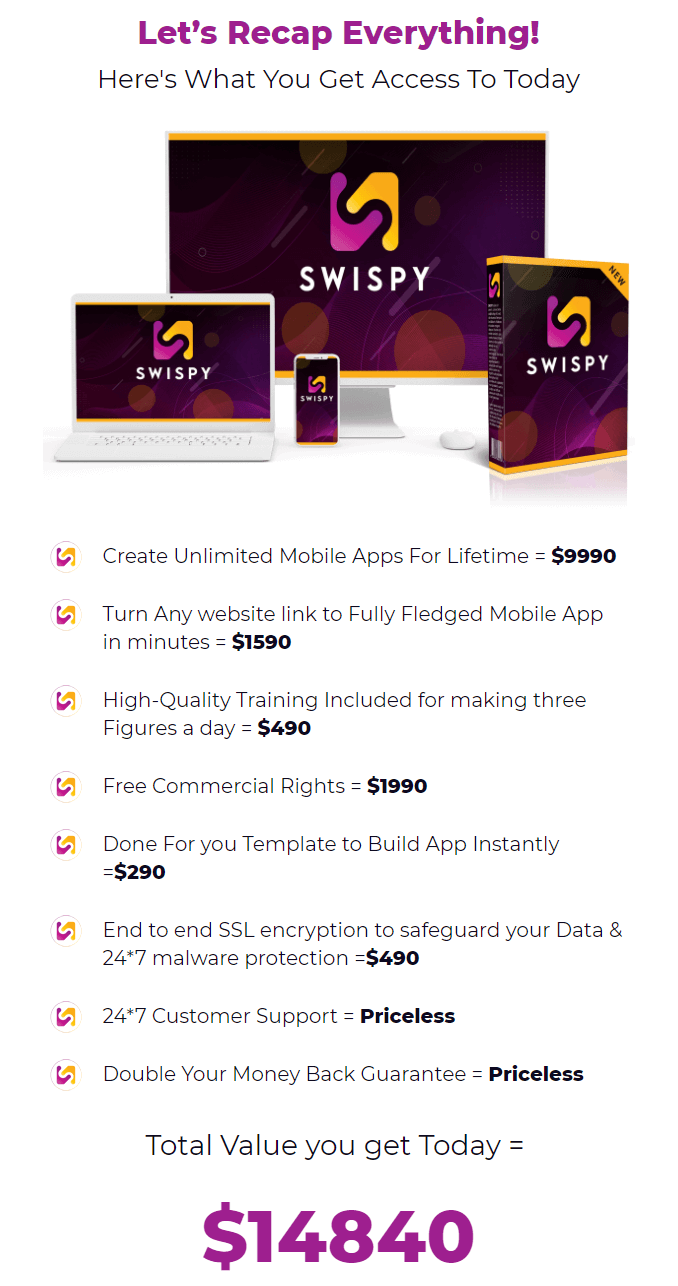 Swispy-price