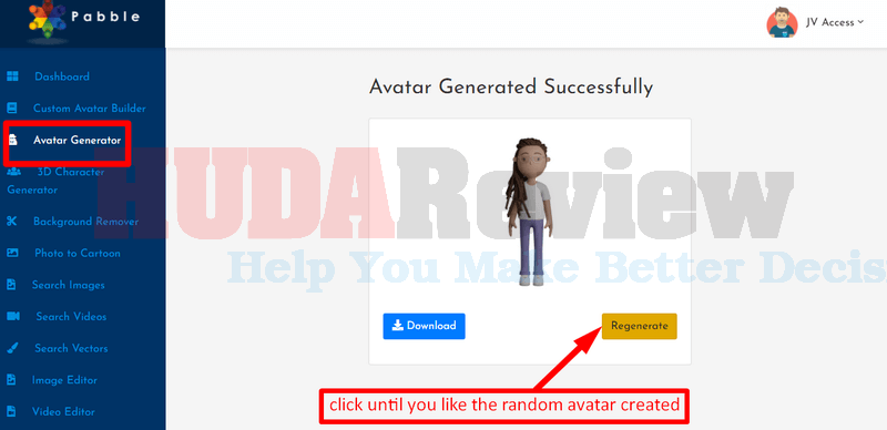 Pabble-demo-3-Avatar-Generator