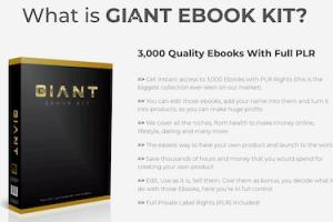 Giant Ebook Kit Review & Bonuses: Make sure that you don’t miss this review…