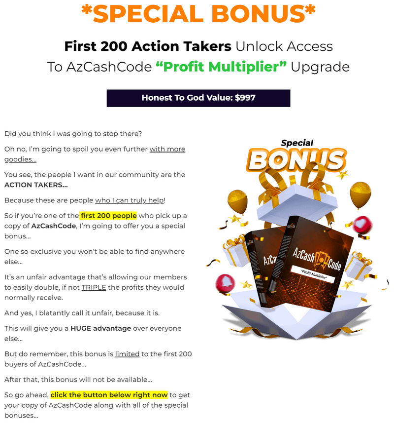AzCashCode-bonus