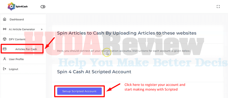 Spin4Cash-demo-6-Articles-for-cash