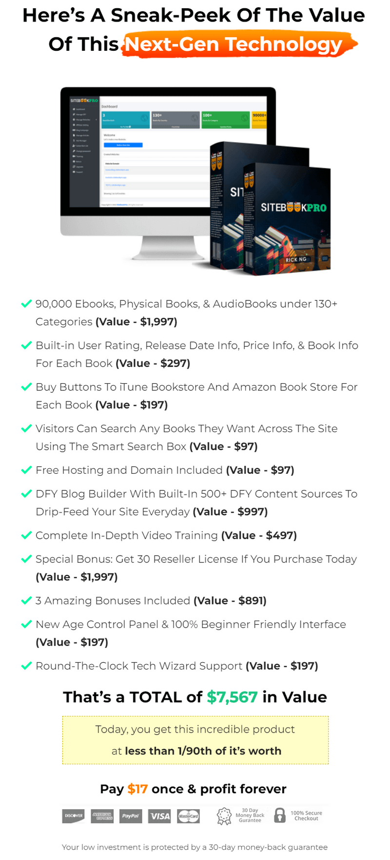 SiteBookPro-price