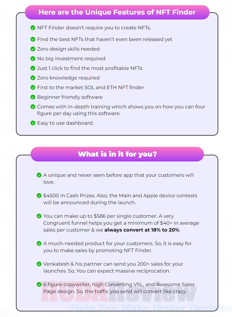 NFT-Finder-Features