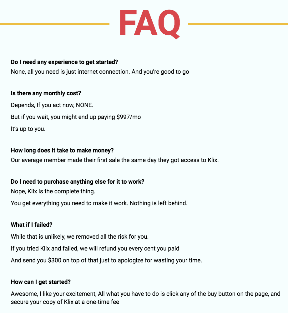 Kliz-FAQ
