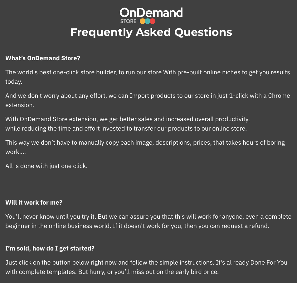OnDemand-Store-FAQ