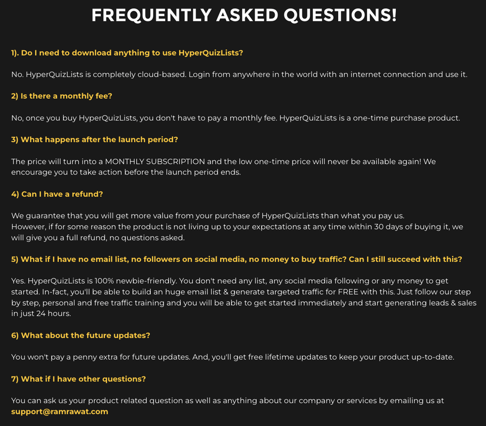 HyperQuizLists-FAQ