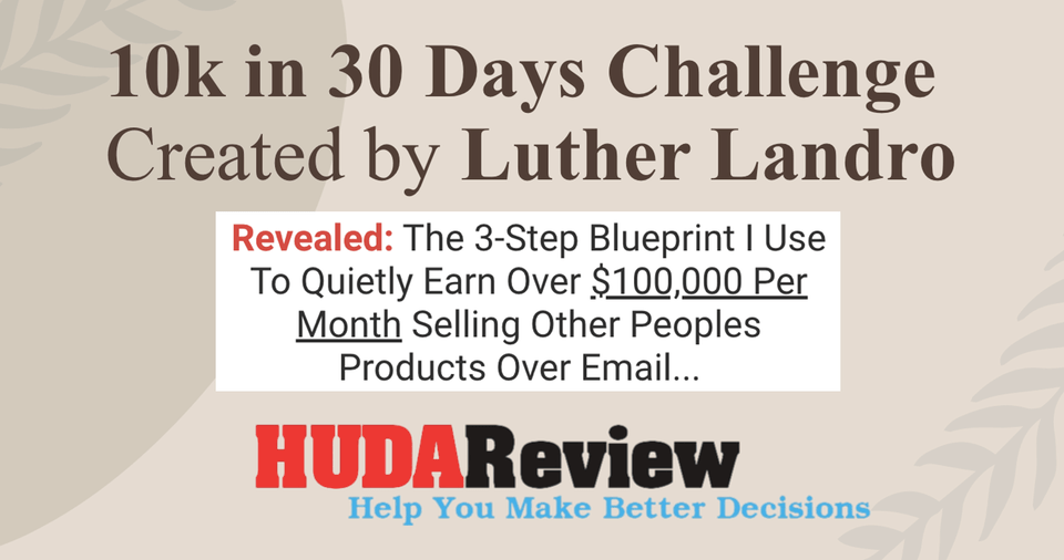 $10k in 30 Days Challenge-Review