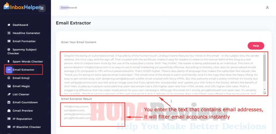 InboxHelper-Demo-10-Email-Extractor