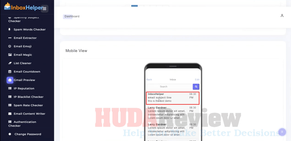 InboxHelper-Demo-16-Mobile-Preview