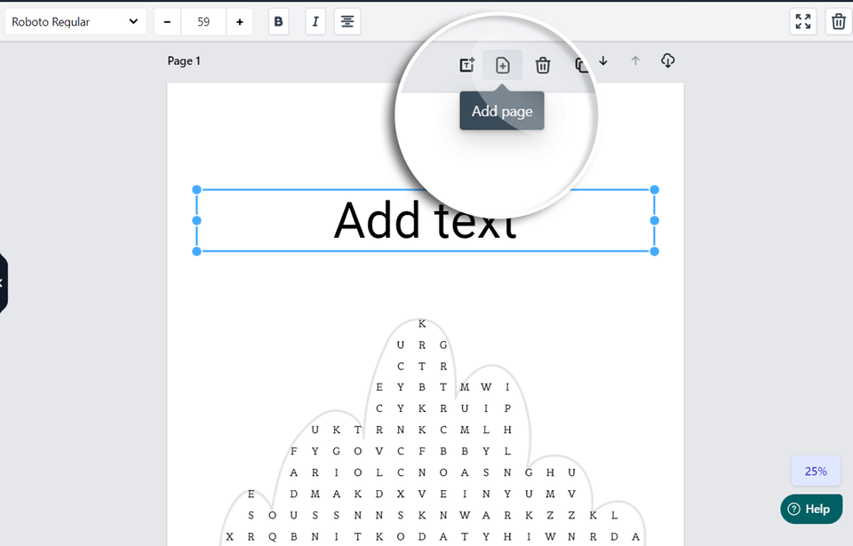 Shape-Word-Search-Puzzles-Generator-Feature-11-Text-Component