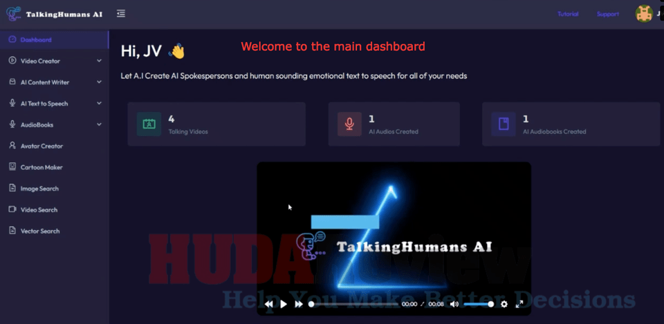 TalkingHumans-AI-Demo-1-Dashboard