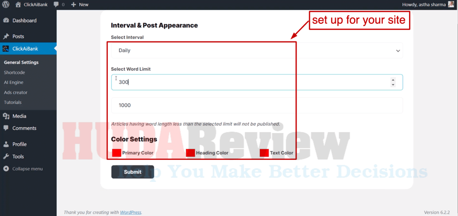 ClickAIBank-Demo-2-Site-Setting