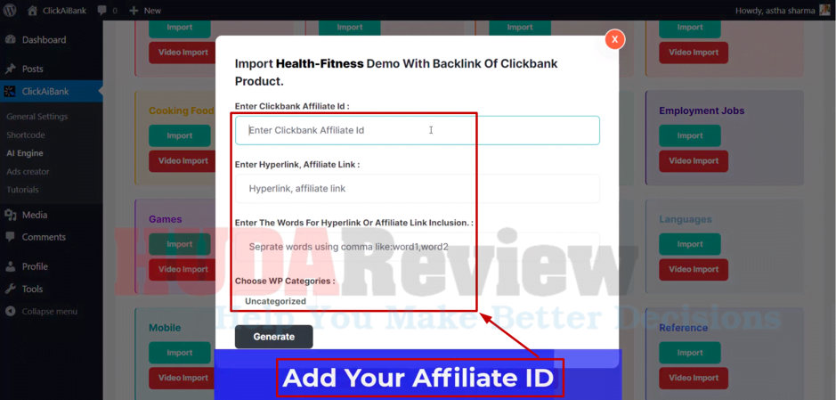 ClickAIBank-Demo-5-Affiliate-ID