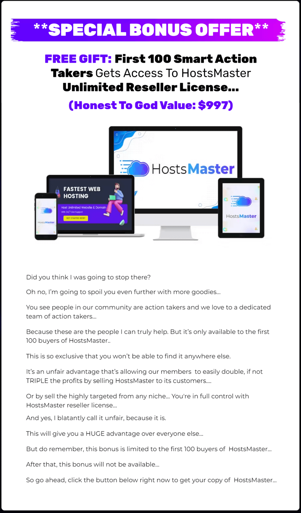 HostsMaster Review & Bonus Host On LightSpeed Servers!
