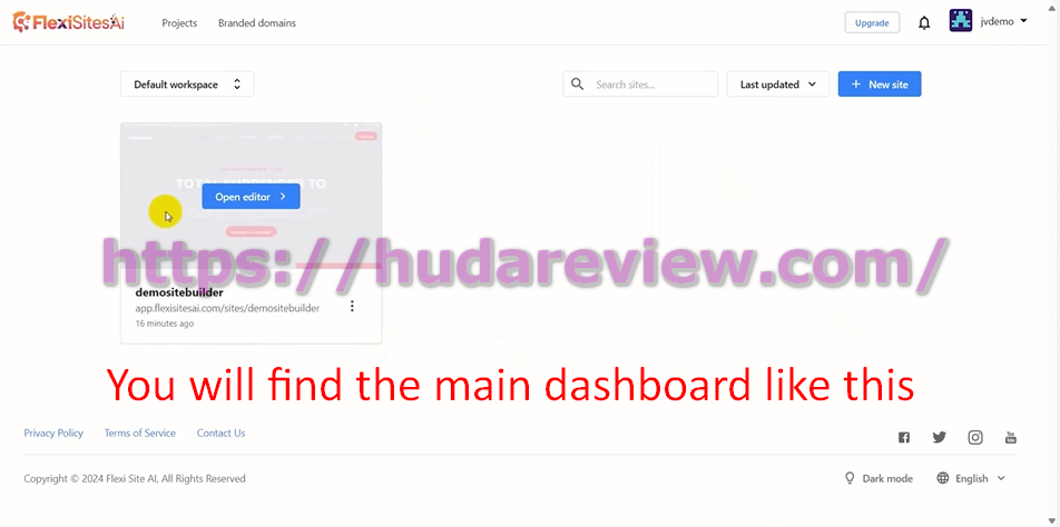 flexisitesai-how-to-use-2-dashboard