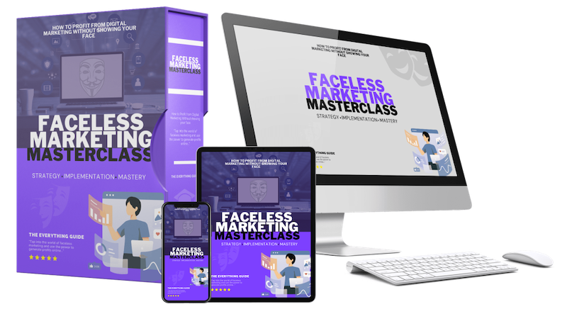 Faceless Marketing Masterclass with Full PLR review with Bonus