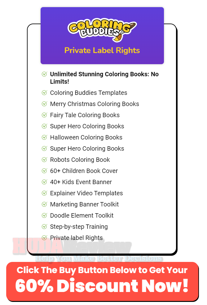 Color Buddies Coloring Buddies Review 2024 & Bonus - It comes with Full PLR!