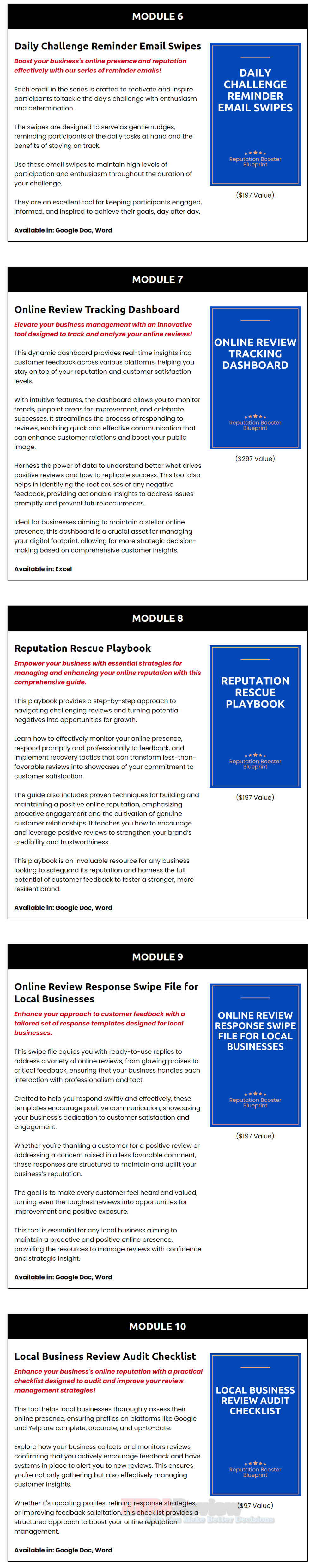 Reputation Booster Blueprint [PLR] Review with Huge Bonuses