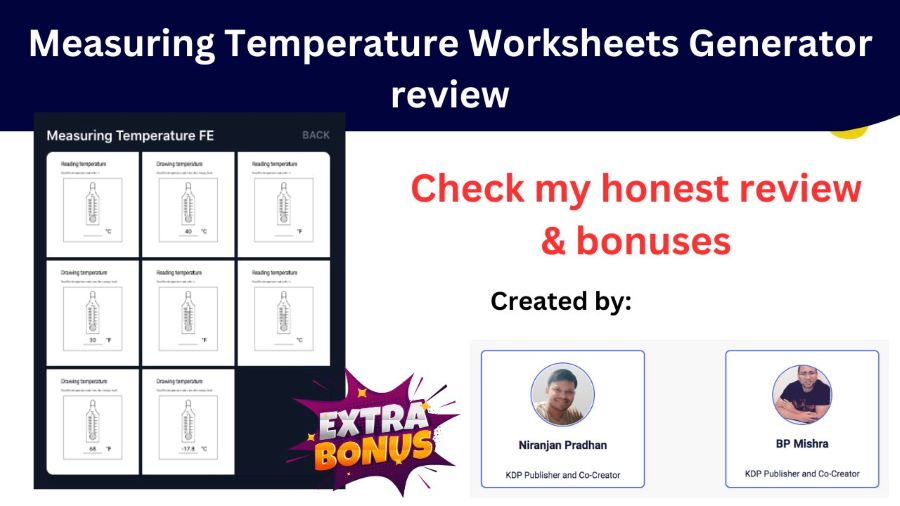 Measuring Temperature Worksheets Generator Review & Discount