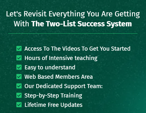 The Two-List Success System Review with Huge Bonuses
