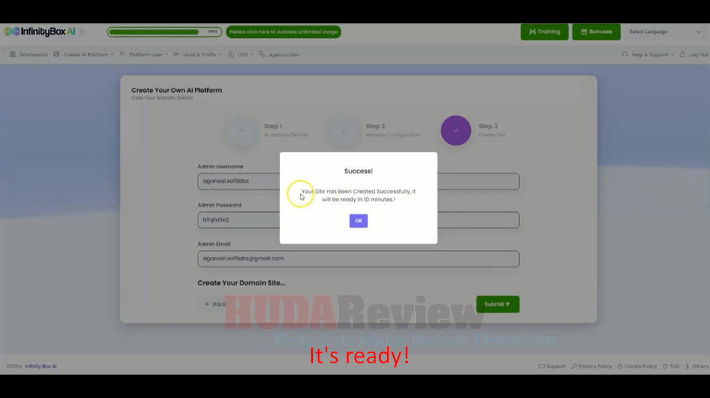 InfinityBox AI Review - Start your AI Empire in 120 seconds