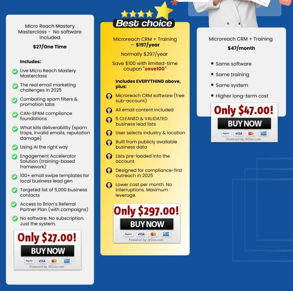 Microreach-Mastery-pricing-recap