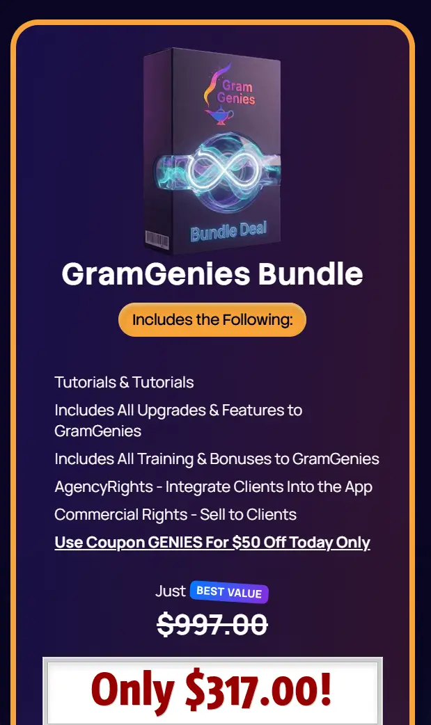 Gramgenies Bundle: Unlock Ultimate Instagram Growth Secrets