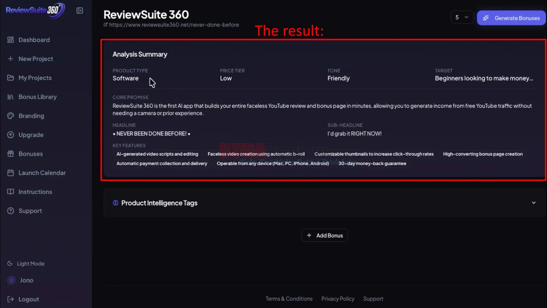 ReviewSuite360-Demo-6-result