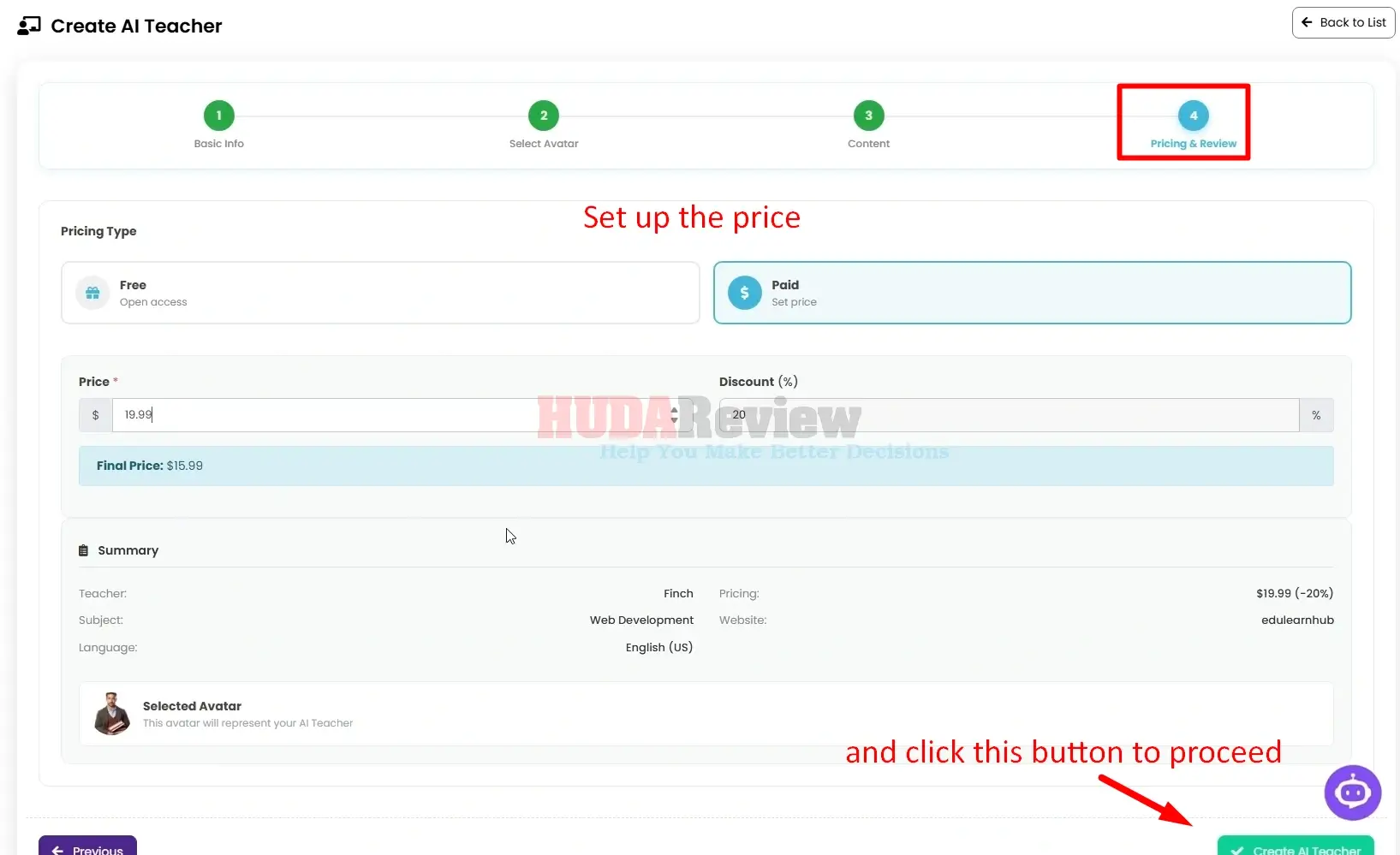 AI-Teachora-Demo-10-price