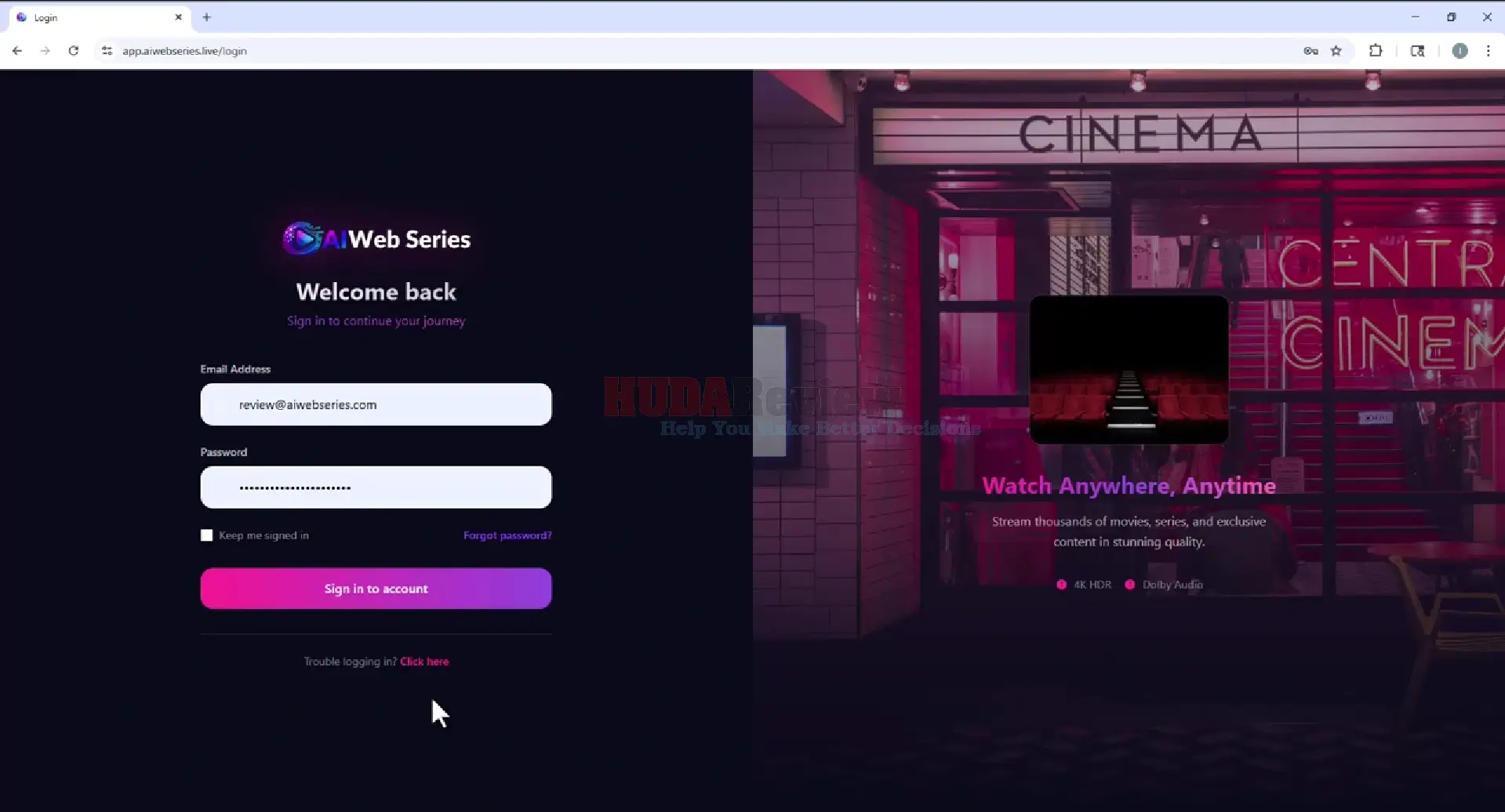 AI-Web-Series-Demo-1-login