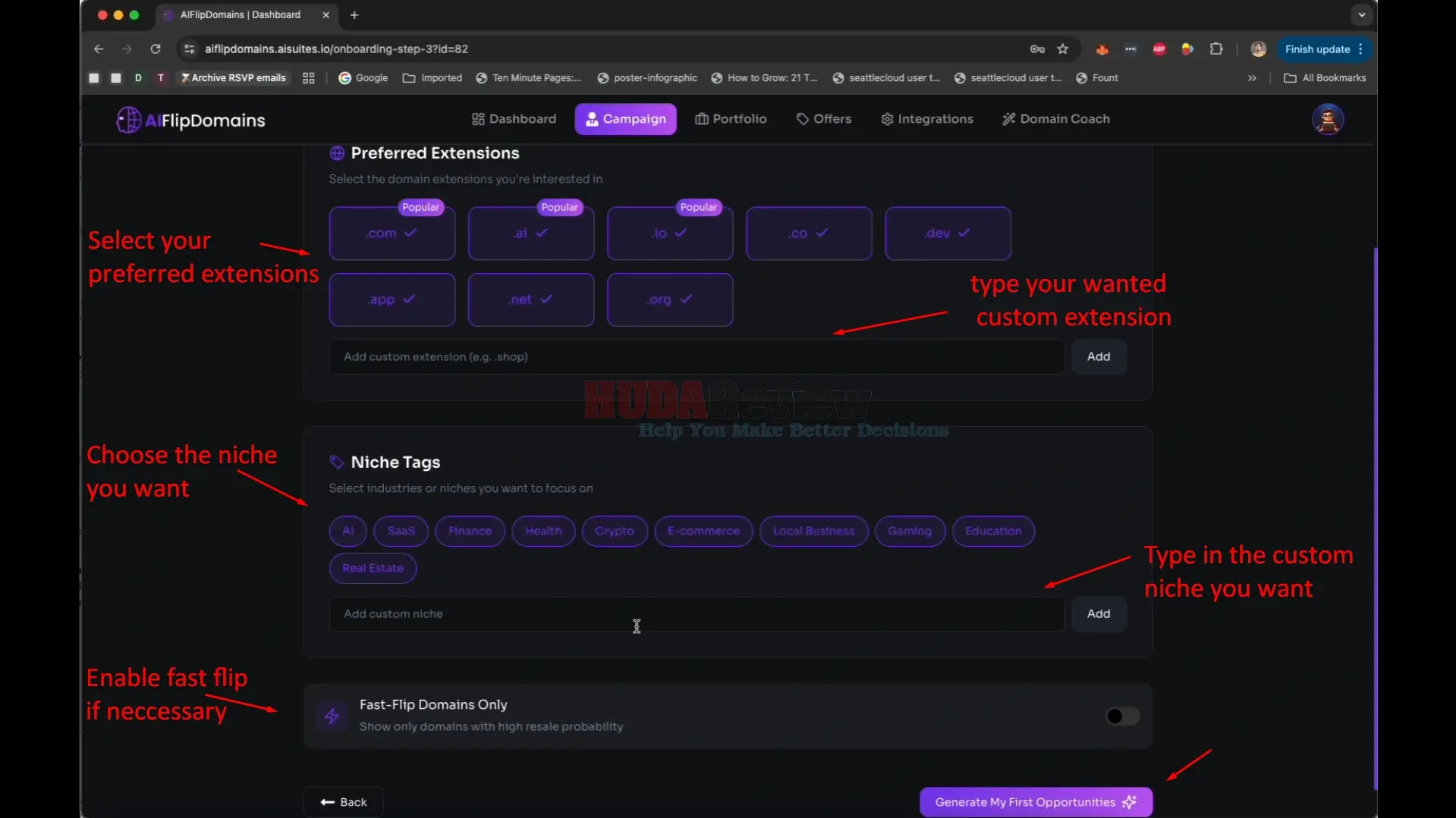 AIFlipDomains-Demo-4-extensions