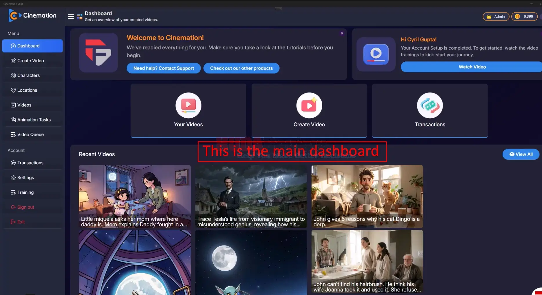 Cinemation-Demo-1-dashboard