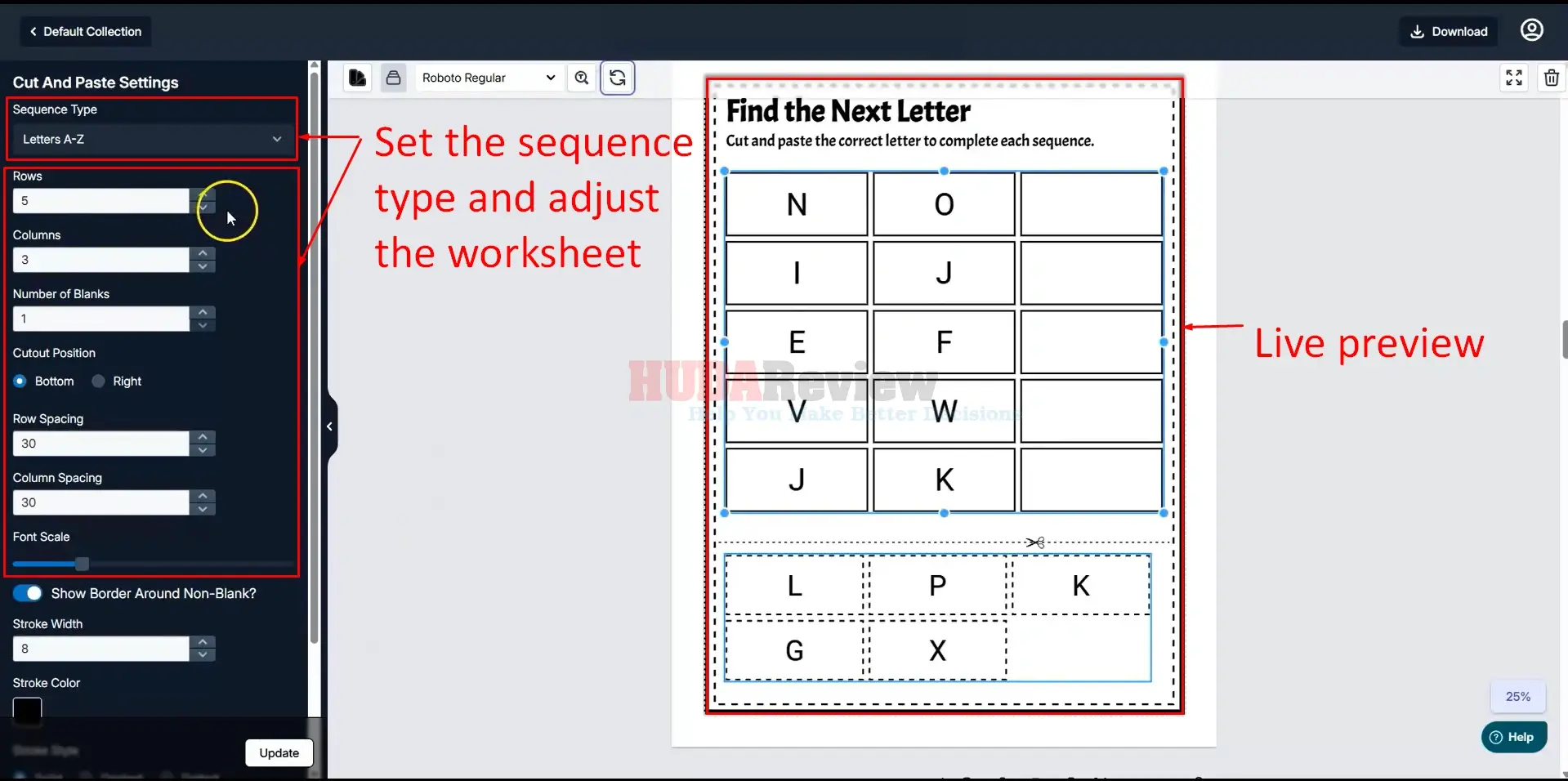 Cut-And-Paste-Worksheet-Generator-Demo-8-letter