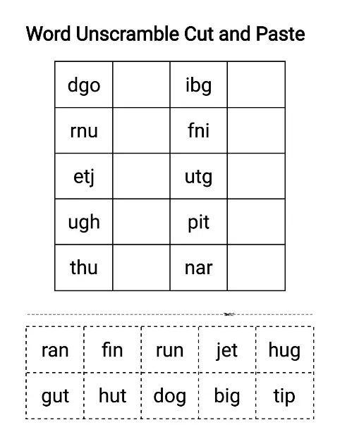 Cut-And-Paste-Worksheet-Generator-Feature-11-unscramble
