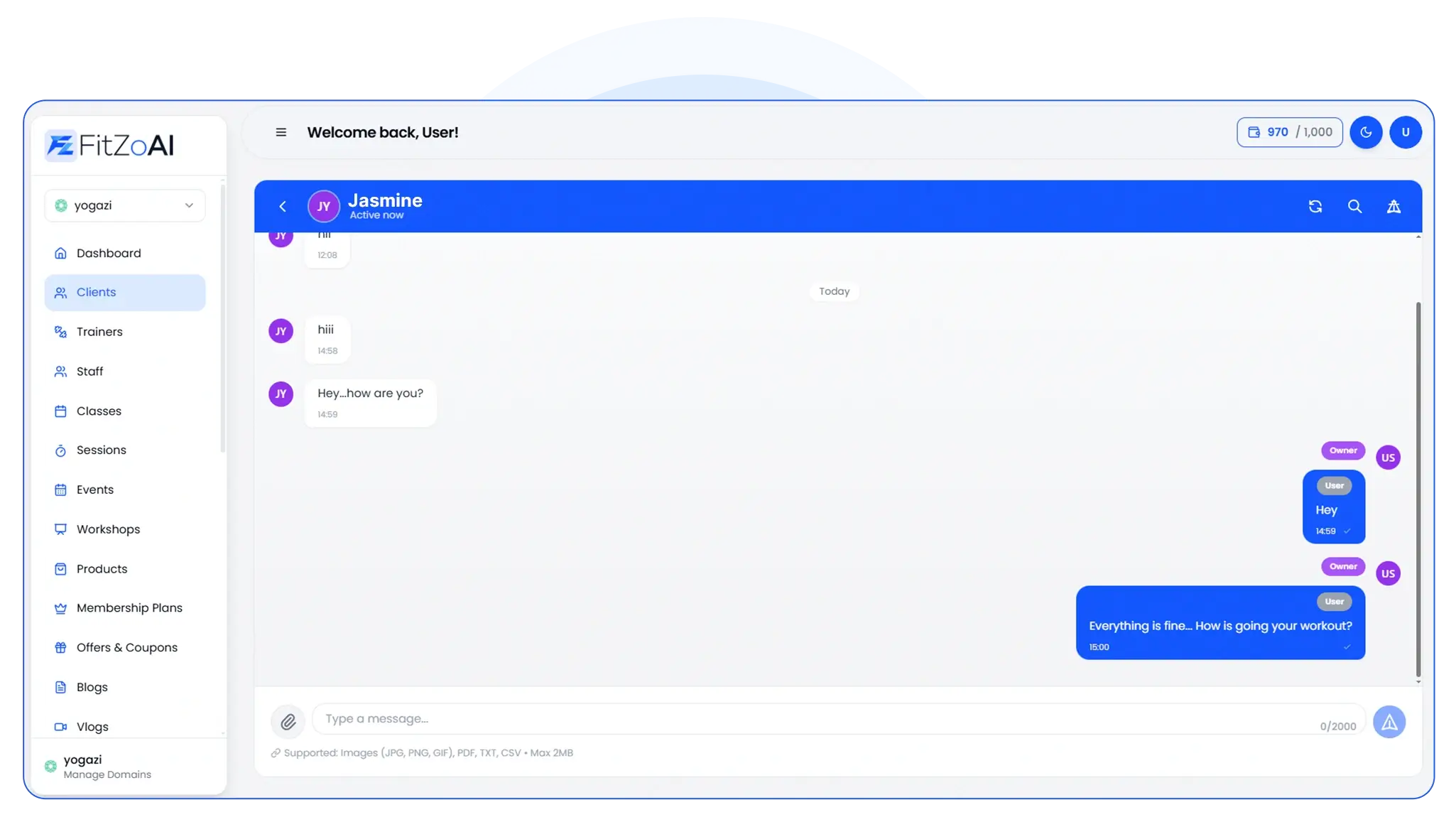 FitZoAI-Feature-11-Messenger