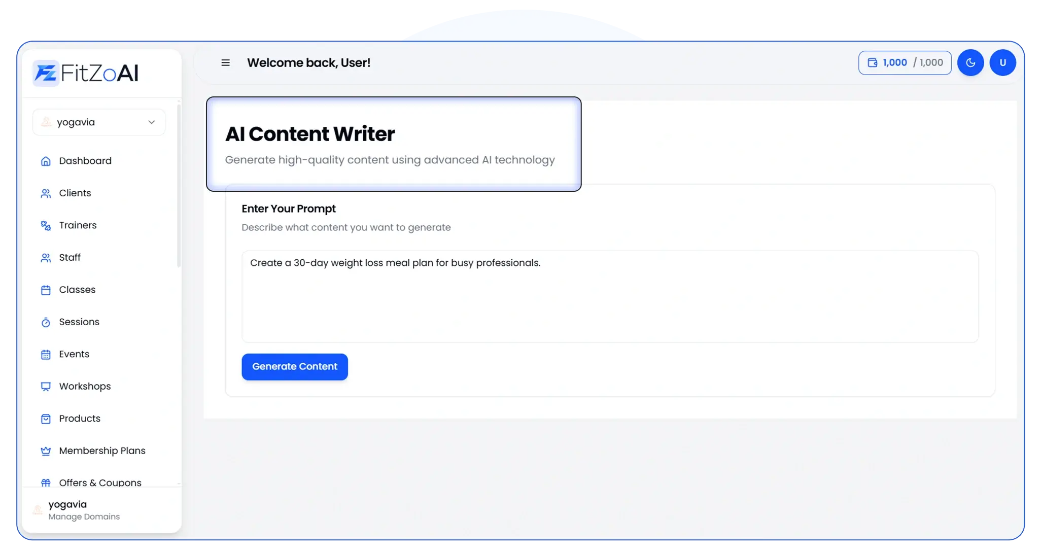 FitZoAI-Feature-15-Writer